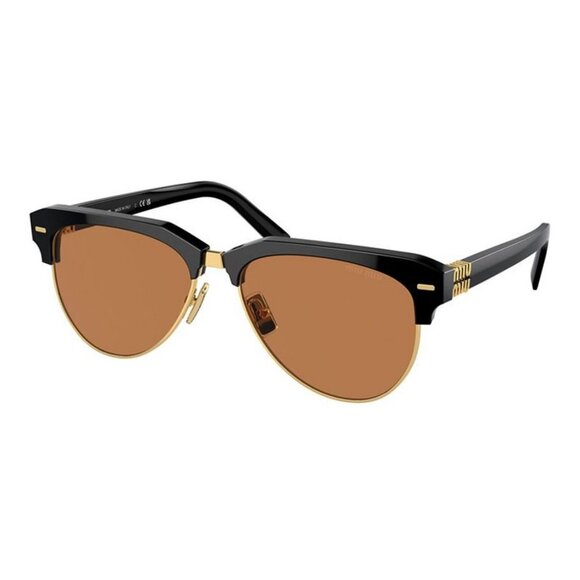 NWT MIU MIU SUNGLASSES BLACK BROWN